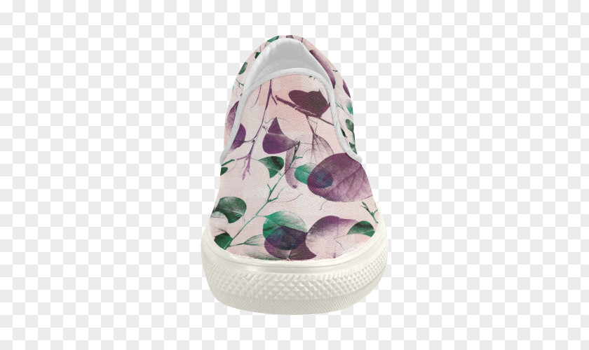 Eucalypt Watercolor Shoe PNG