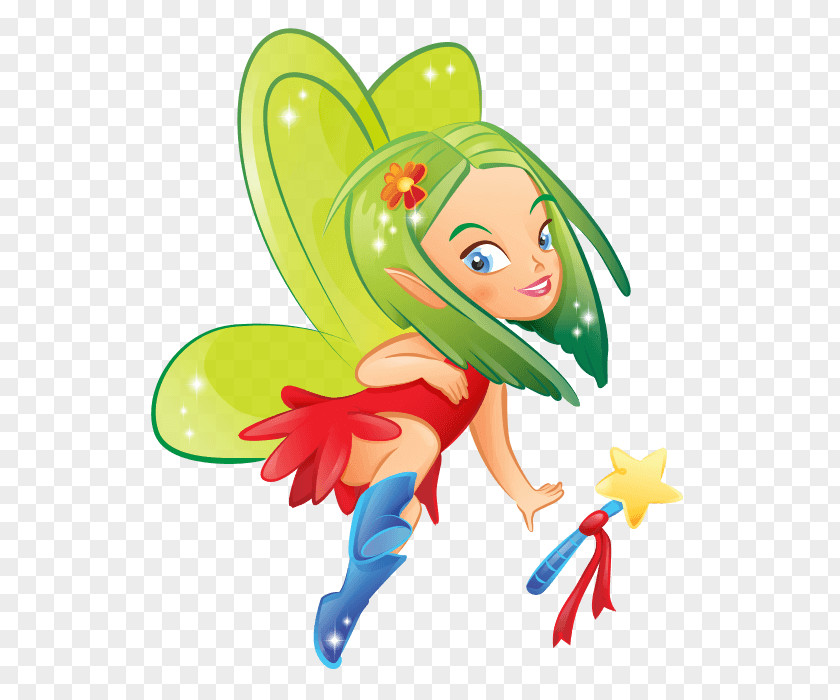 Fairy The Green Sticker Wall Decal PNG