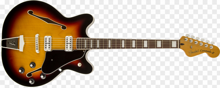 Guitar Fender Coronado Starcaster Stratocaster Telecaster PNG