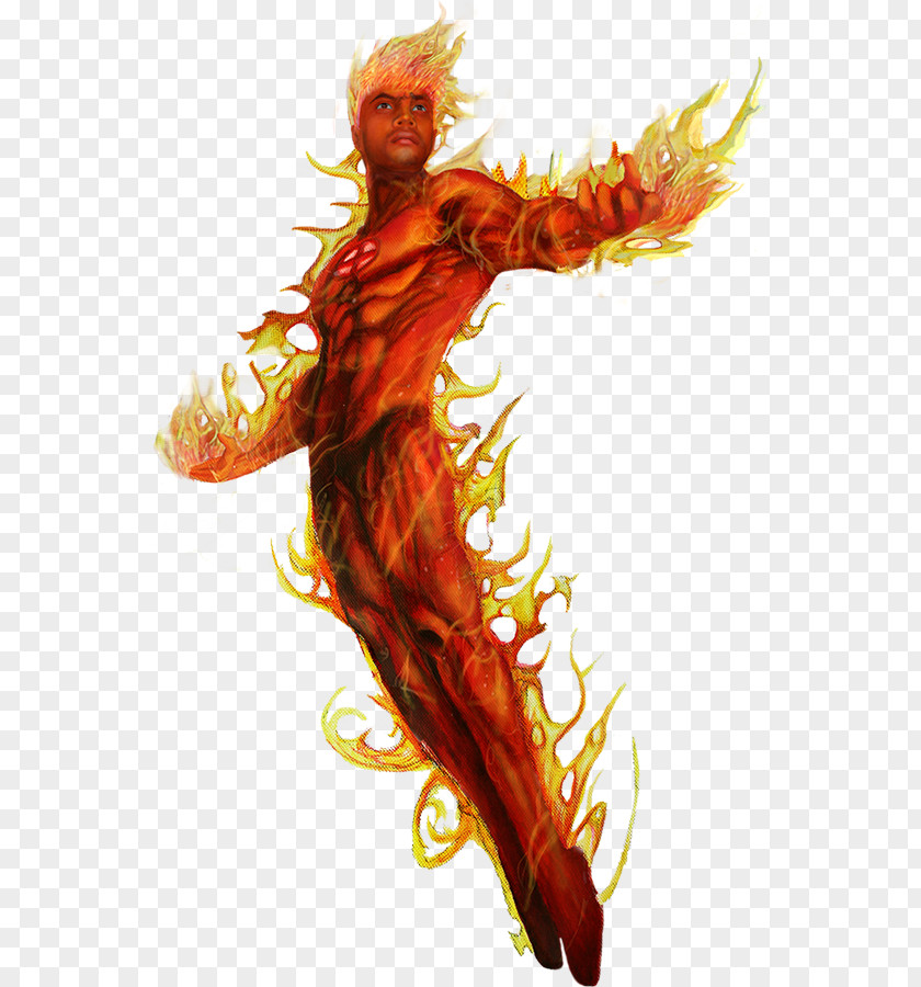 Human Torch Picture Stan Lee Fantastic Four PNG