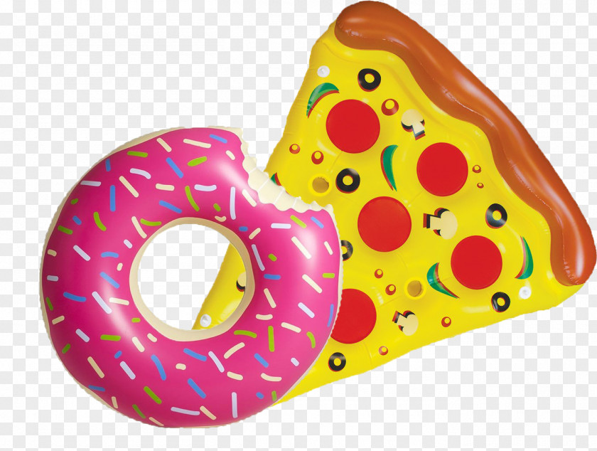 Pool Floats Pizza Donuts Inflatable Swim Ring Swimming PNG