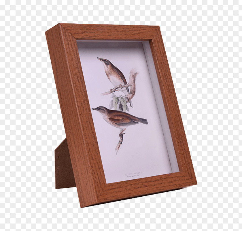 Solid Wood Frame Table Pendulum Paper Picture PNG