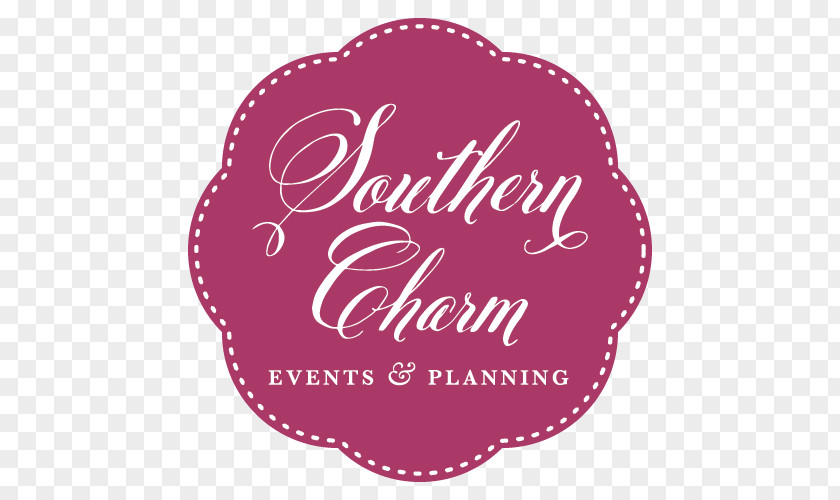 Southern Charm Richmond Logo Font Clip Art Pink M PNG
