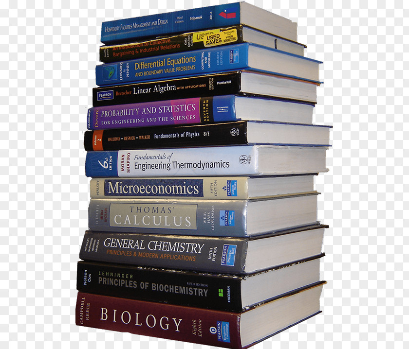 Stack Of Books Ornament Textbook College School Student PNG