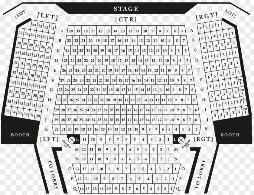 Arrow Rock Lyceum Theatre Ticket Seating Plan PNG
