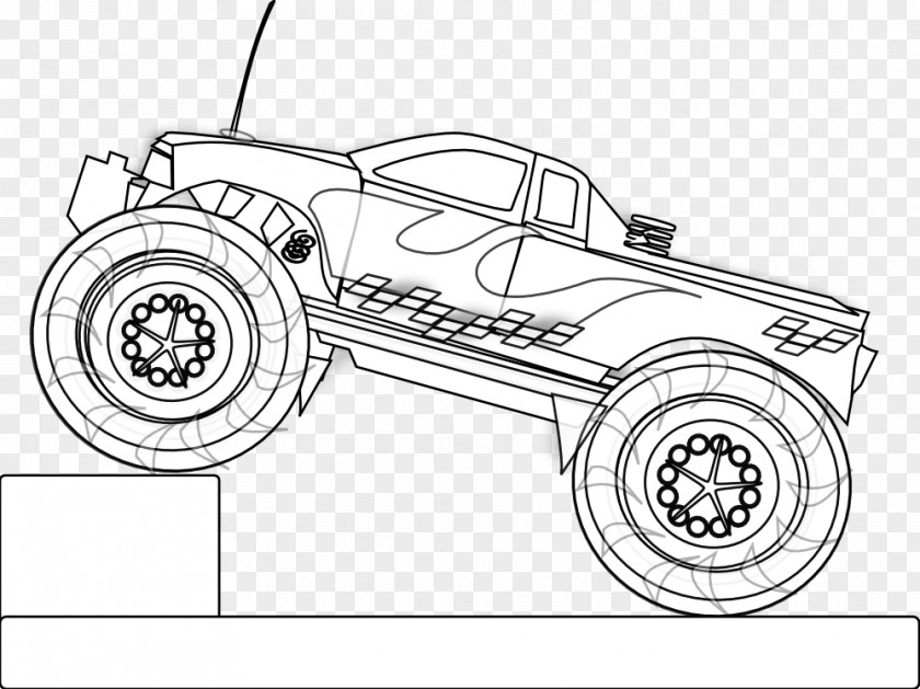 Car Radio-controlled Coloring Book Truck Radio Control PNG