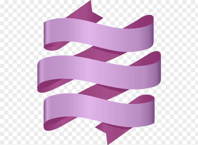 Fashion Accessory Material Property Violet Purple Pink Ribbon Line PNG