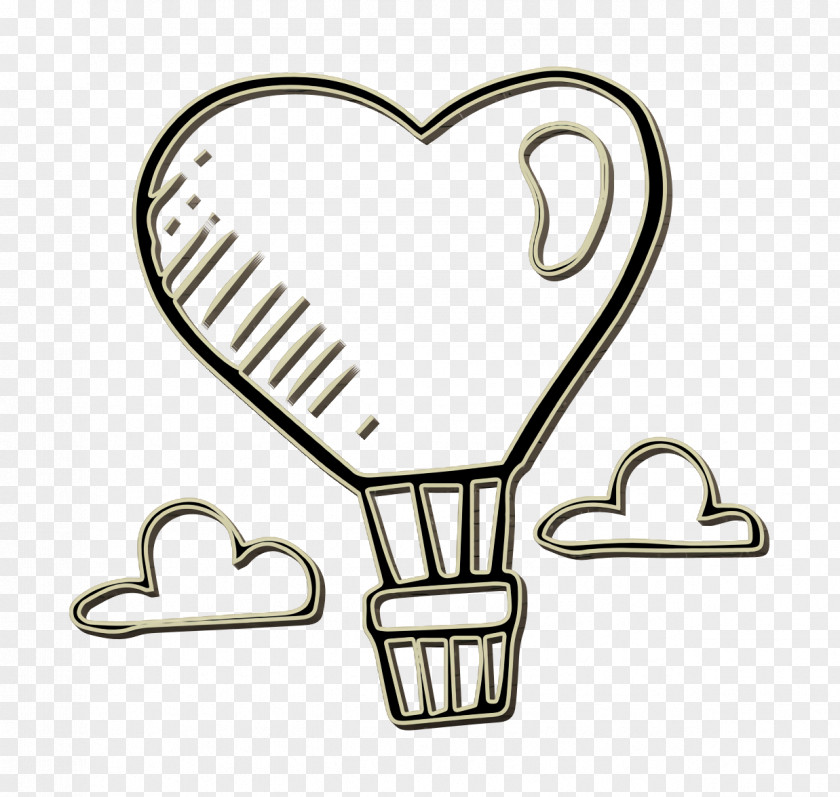 Heart Icon Transport Hand Drawn Love Elements PNG