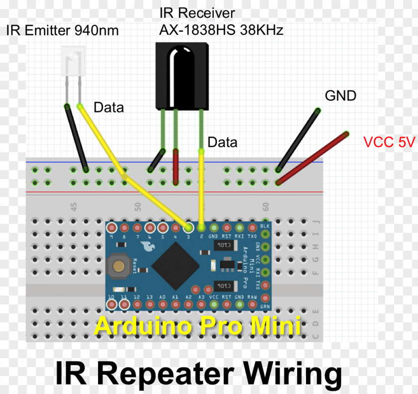 Microcontroller Arduino Breadboard Infrared Electronics PNG