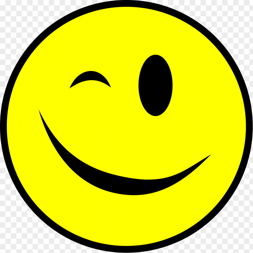 Smiley Wink Emoticon WTFPL Clip Art PNG