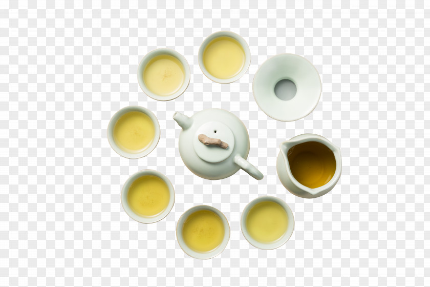 Tea Set Plastic Yellow Cup Egg PNG