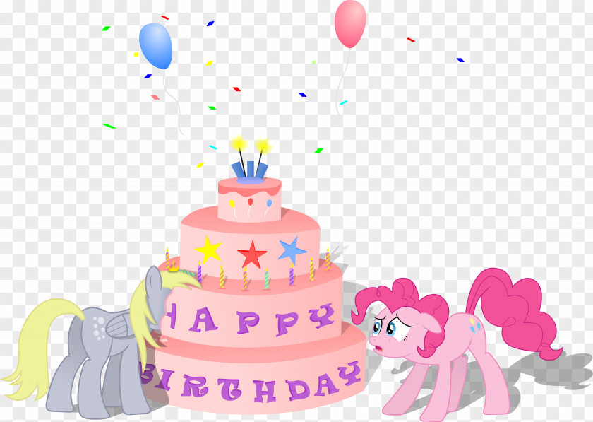 Birthday Card Cake Pony Pinkie Pie Scootaloo PNG