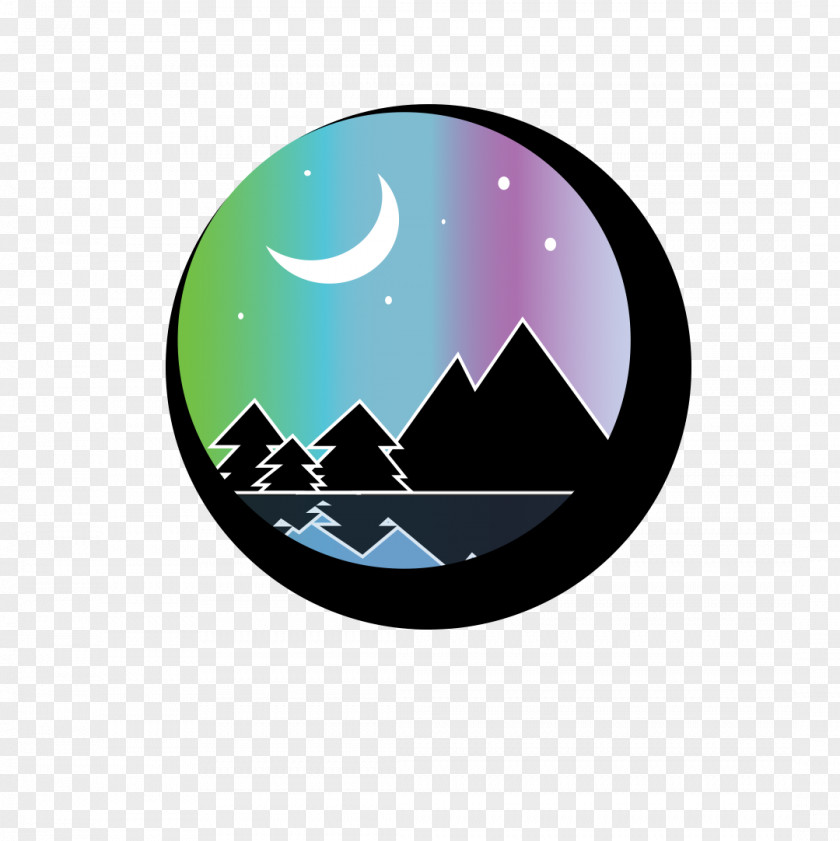 Crescent Symbol Logo Font Circle Icon PNG