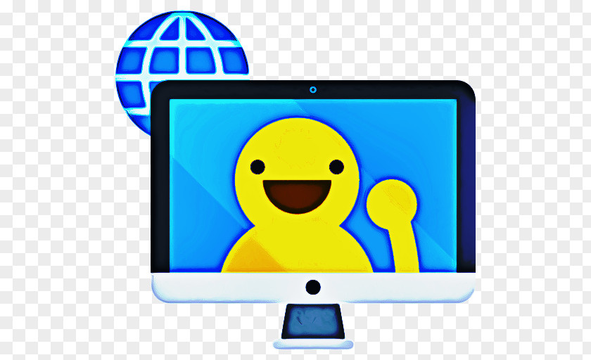 Smiley Computer Monitor Accessory Cartoon PNG
