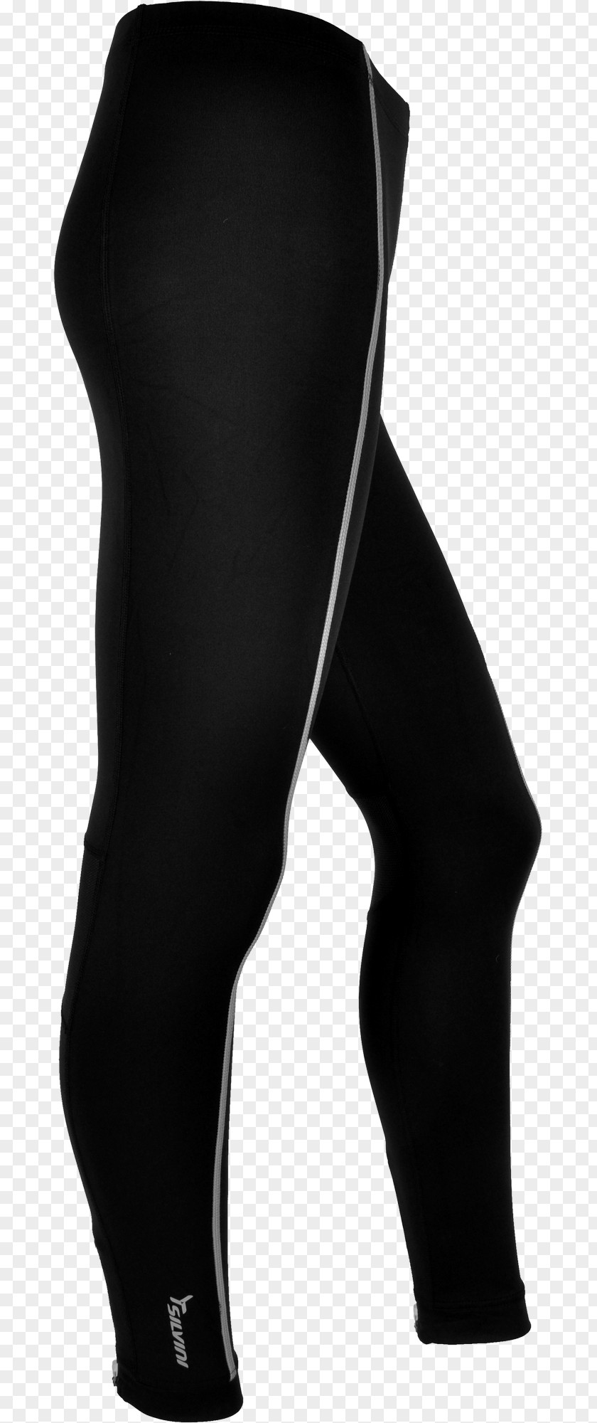 Thin Legs Leggings Shoulder Knee Black M PNG