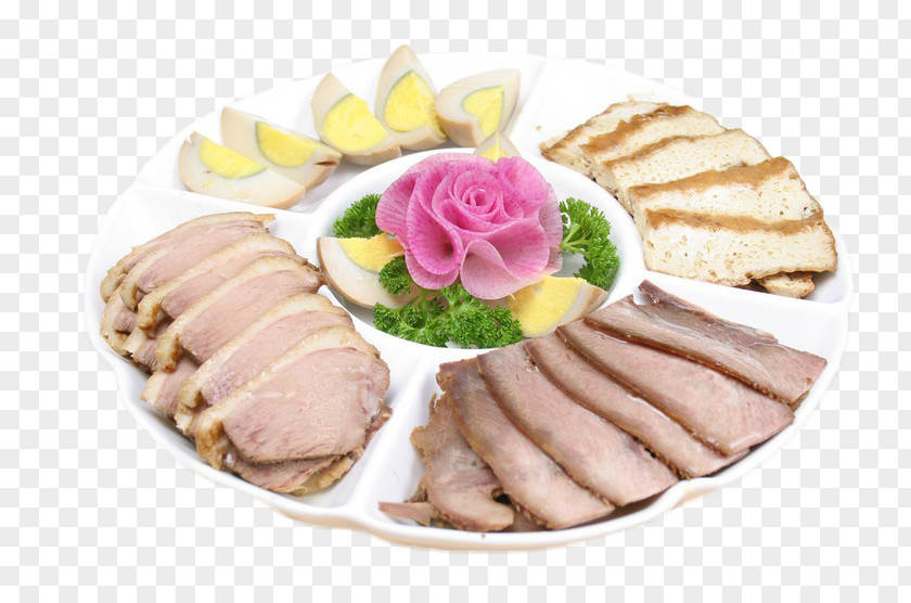 A Platter Of Beef And Mutton Donkey Buckle-free Material Galantine Lou Mei Ham Master Stock PNG