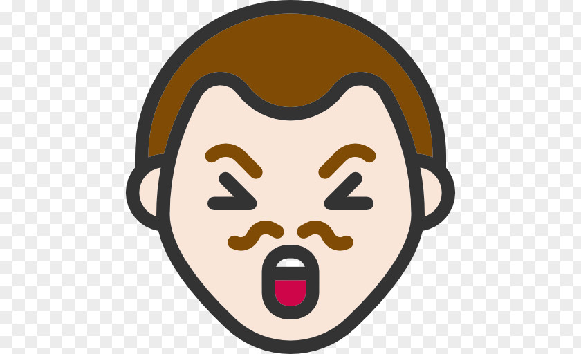 Confused Man Anger Emoticon Clip Art PNG