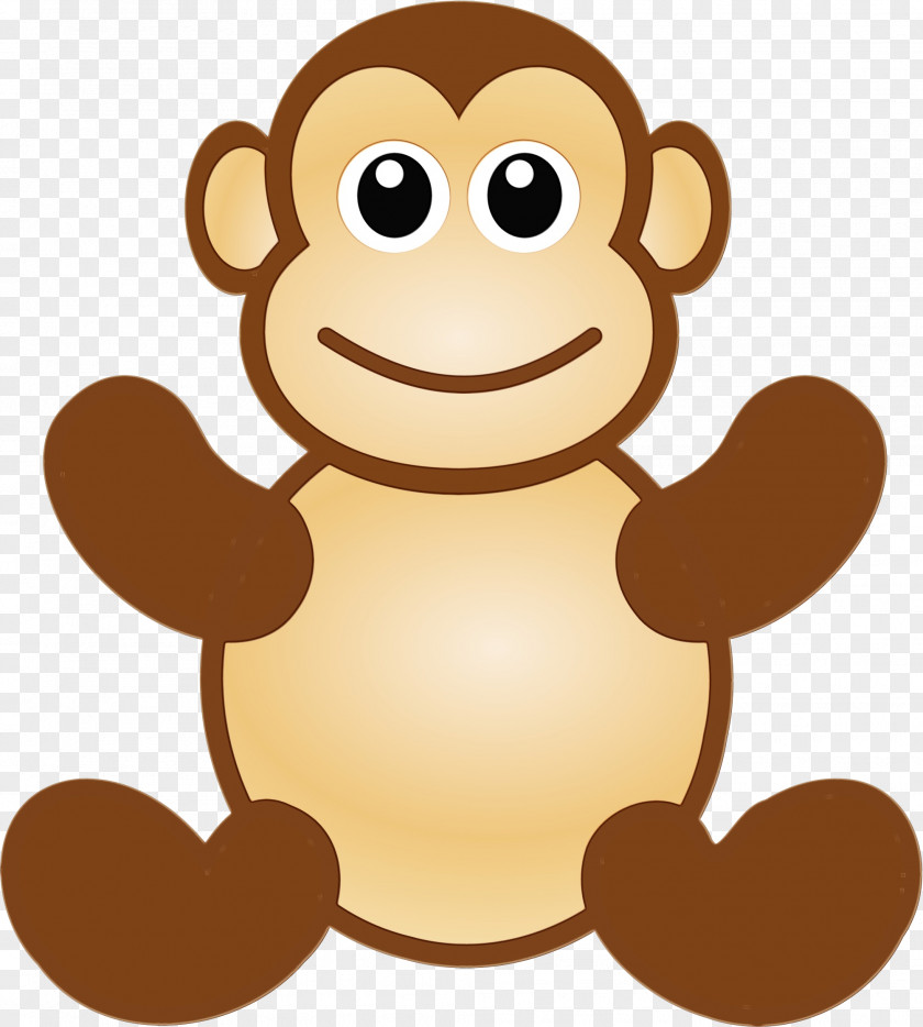 Line Art Face Monkey Cartoon PNG