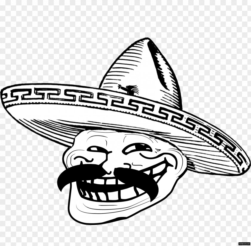 Trollface Drawing Mexican Cuisine Vaquero Internet Troll PNG cuisine troll, meme clipart PNG