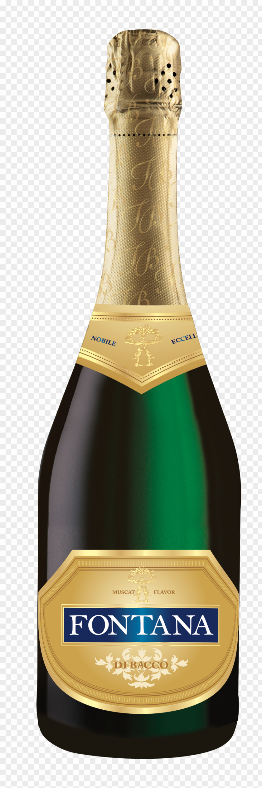 Champagne Liqueur Bottle PNG