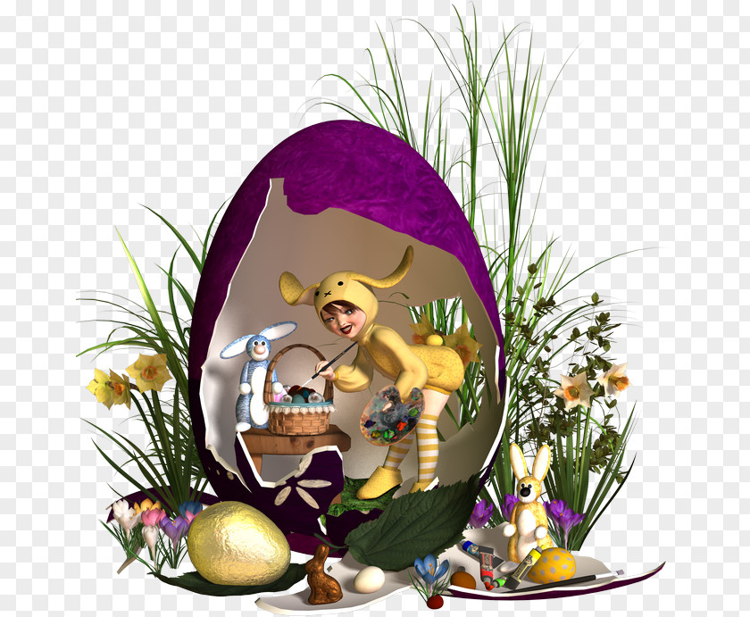 Easter Egg Bunny Hare PNG