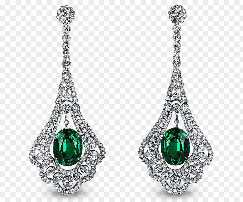 Emerald Earring Jewellery Gold Jacob & Co PNG