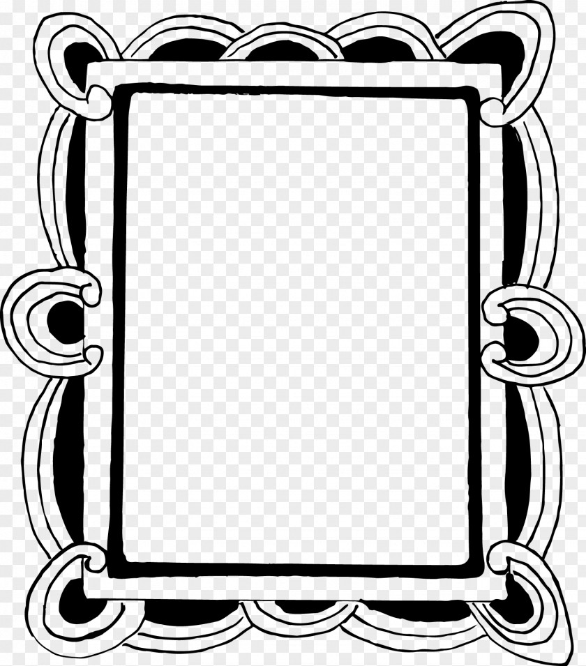 Ink Frame Picture Frames White Line Art Pattern PNG