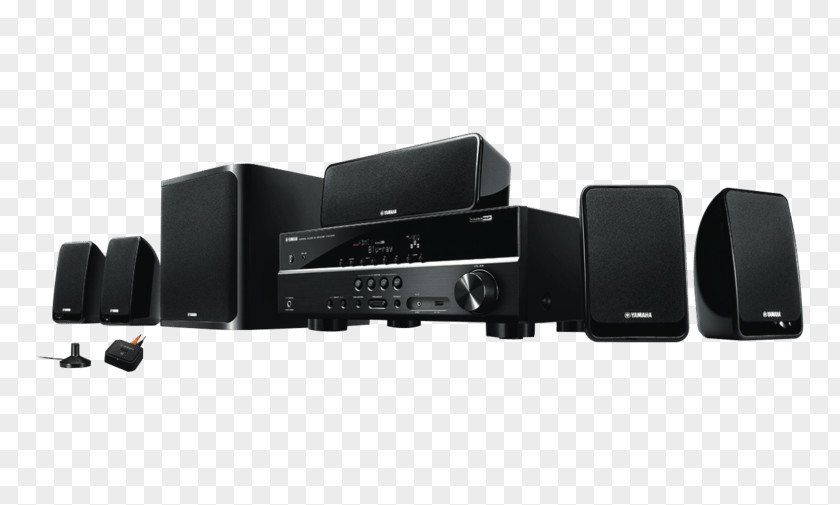 Trust Theatre Sound System Home Theater Systems YAMAHA YHT-1810 Black AV Receiver 5.1 Surround Yamaha Corporation YHT298 3d And Speaker Package 110 PNG