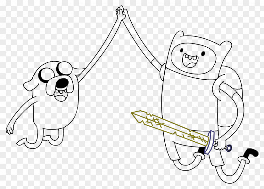 Finn And Jake /m/02csf Line Art Drawing Carnivores Finger PNG