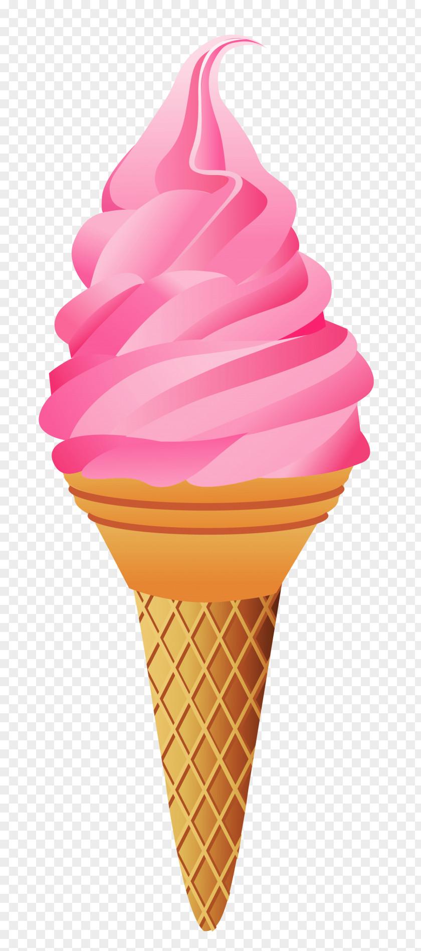 Ice Cream Cones Sundae Strawberry Chocolate PNG