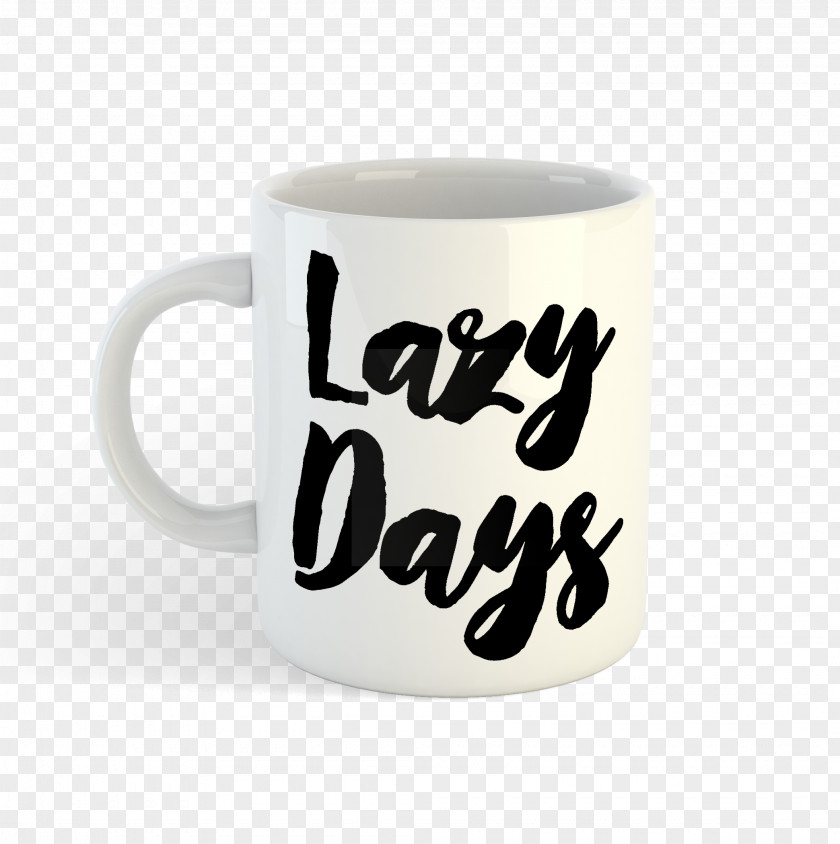 Lazy Day Coffee Cup Mug Font PNG