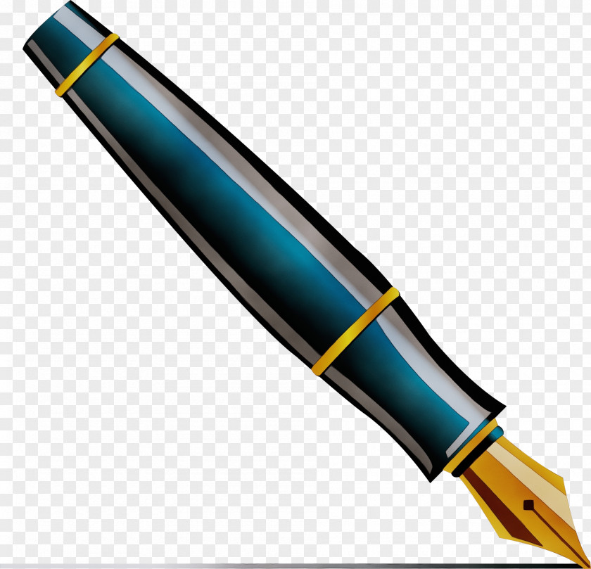 Pen White Blue Icon Office Supplies PNG