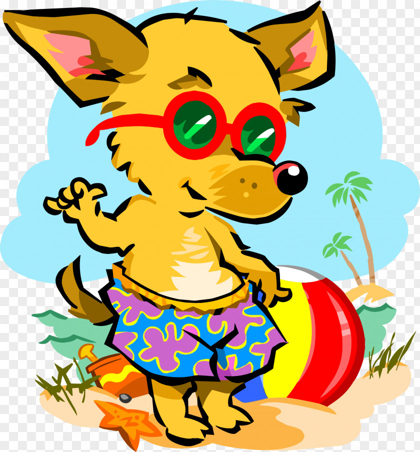 Picnic Beach Dog Pet Clip Art PNG