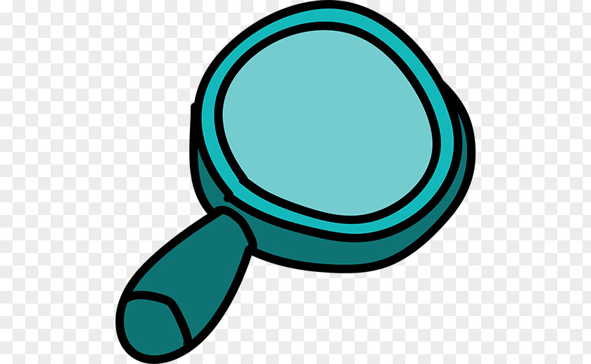Blue Magnifying Glass Cartoon Animation Clip Art PNG