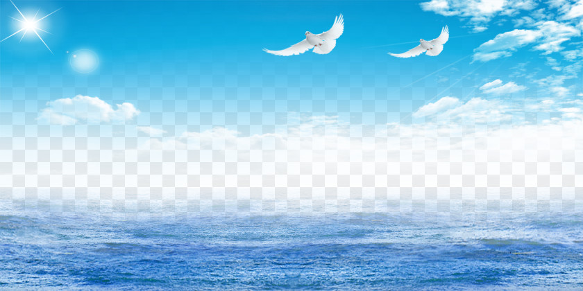 Blue Sea Poster PNG