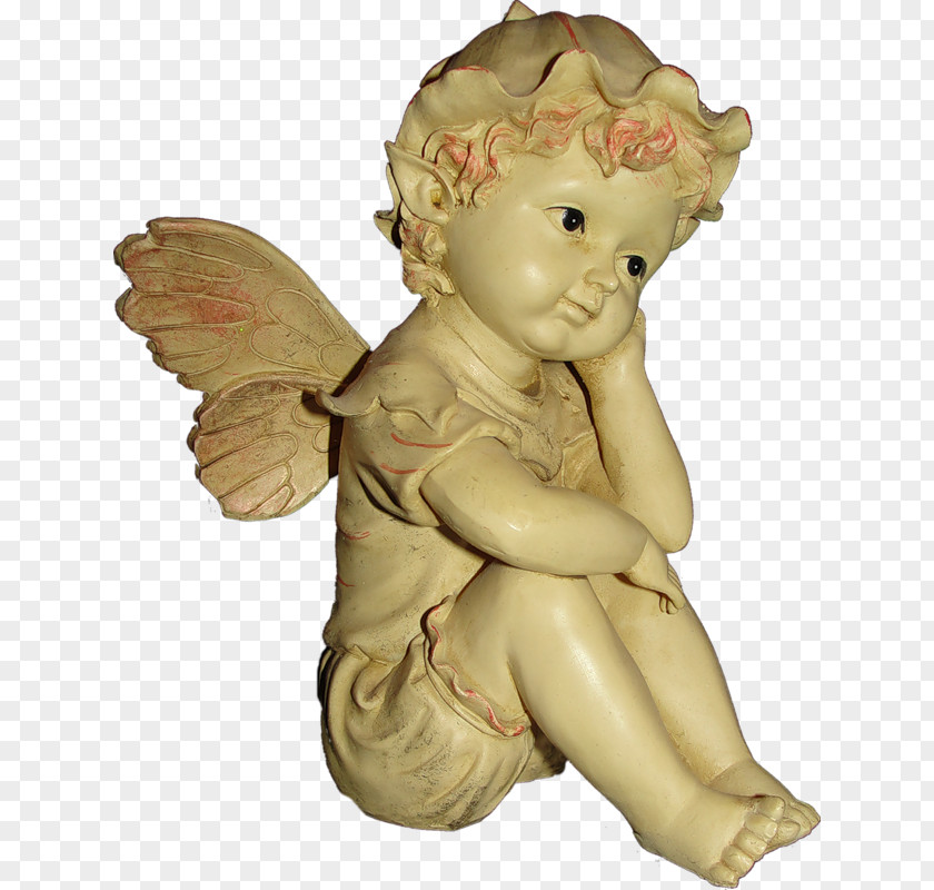 Lawn Ornament Carving Angel Cartoon PNG