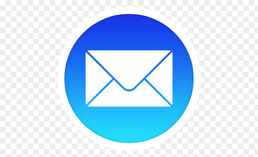 Mail Electric Blue Triangle Area Symbol PNG