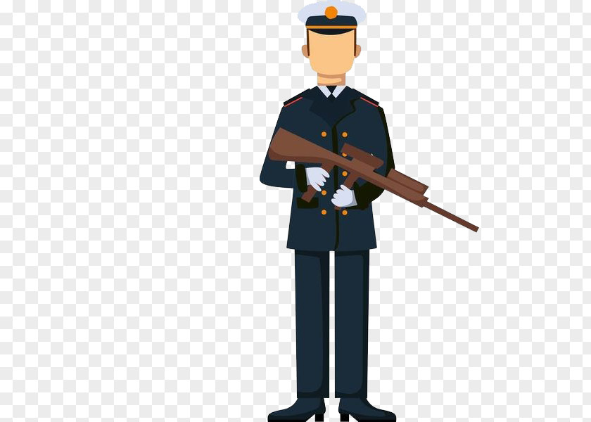 Police Officer With Guns Military Soldier Silhouette Illustration PNG
