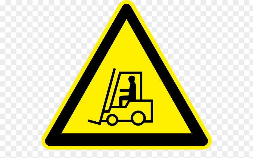 Safety Work Warning Sign Hazard Symbol Forklift Clip Art PNG
