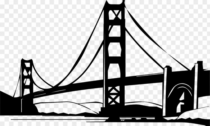 Vector Iron Gate Golden Bridge Mackinac Clip Art PNG