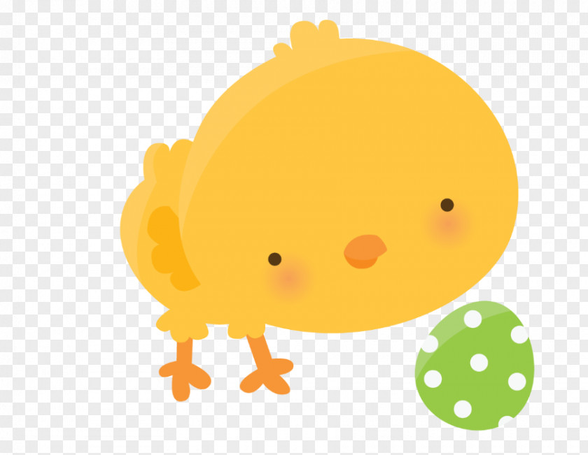 Yellow Cartoon Easter Egg PNG
