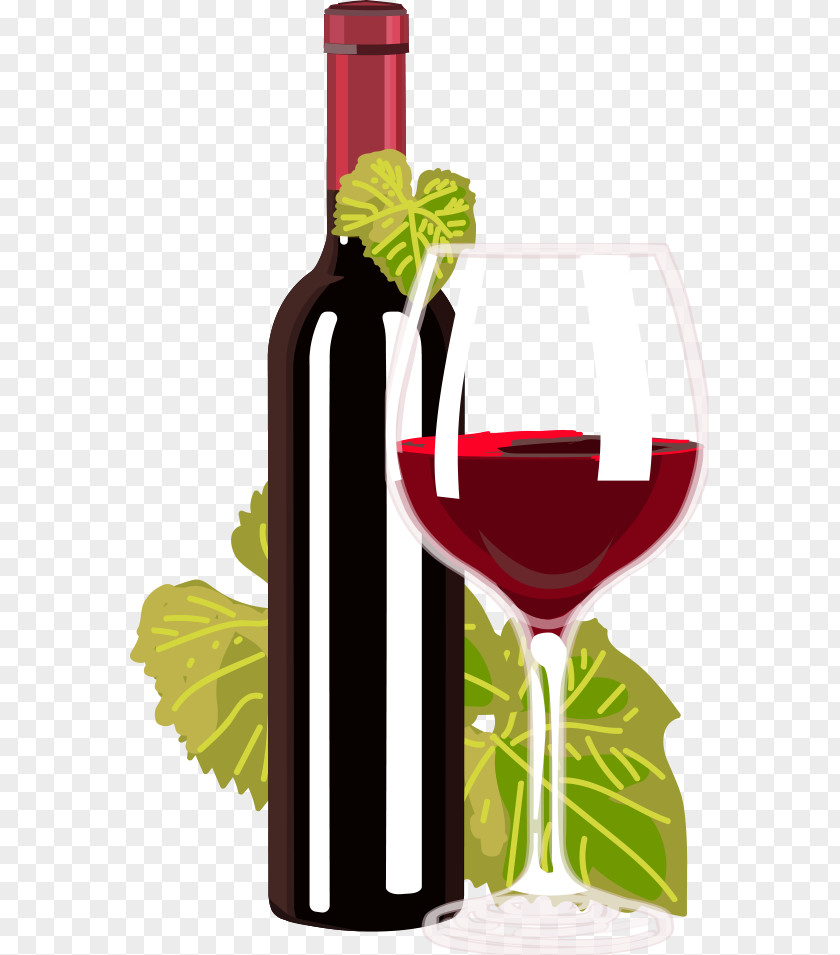 Vector Red Wine Glass White Cocktail PNG