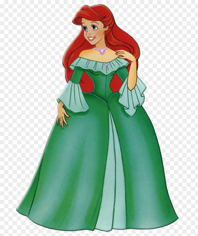 Disney Princess Ariel Belle Merida Dress PNG