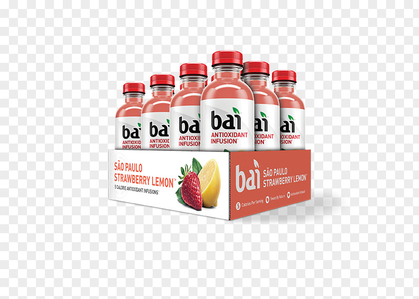 Flavored Mineral Water Bai Brands Juice Antioxidant Infusion Beverage Drink Bottle PNG