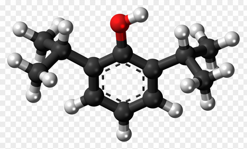 Medicine Molecule Methyl Eugenol Phenylpropene Ball-and-stick Model PNG