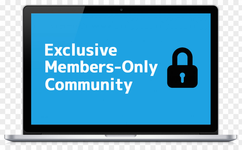 Members Only Computer Monitors Multimedia Display Advertising PNG