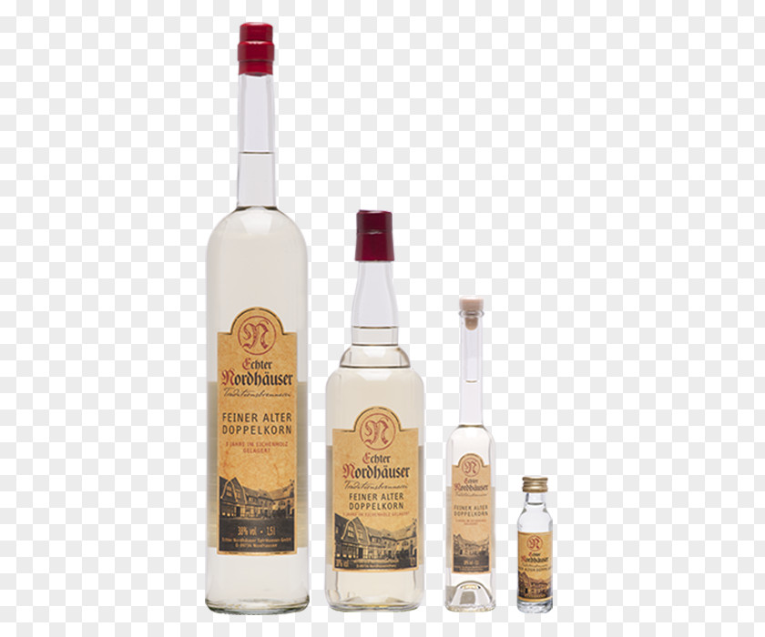 Straditional Culture Liqueur Korn Doornkaat Berentzen Glass Bottle PNG