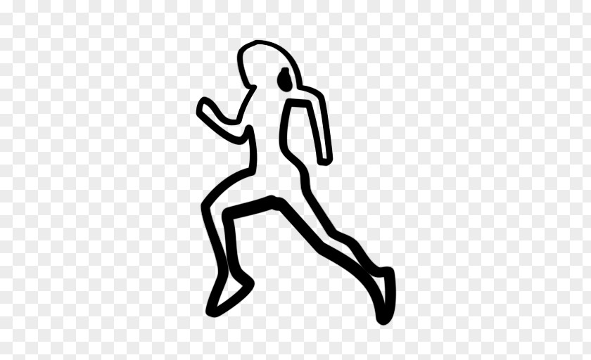 The Female Runner Running Clip Art PNG