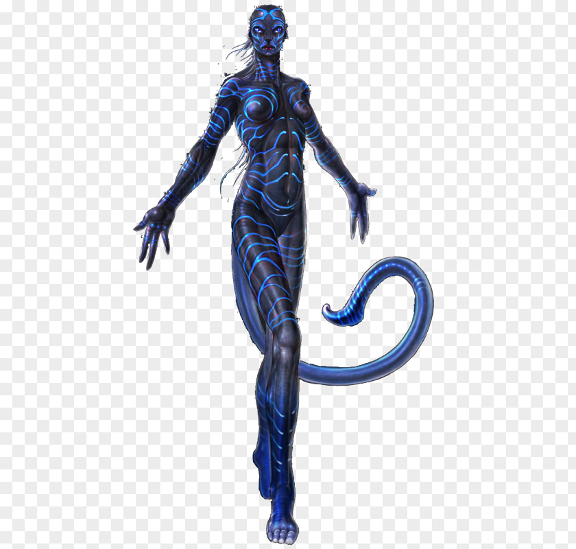 Avatar Figurine Organism Legendary Creature Electric Blue PNG