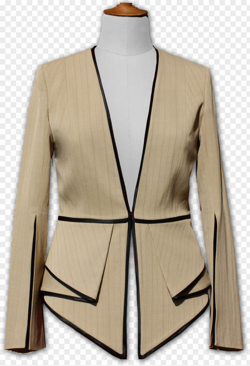 Blazer Jacket Sleeve Peplum Dress PNG